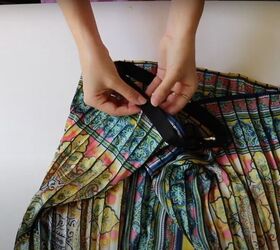 diy elastic midi skirt in 6 easy steps, How to sew an elastic midi skirt