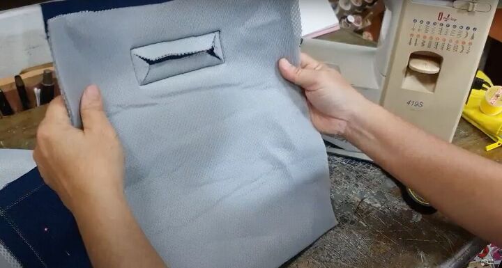 how to diy tote bag using pencil cases, Sew a DIY tote bag
