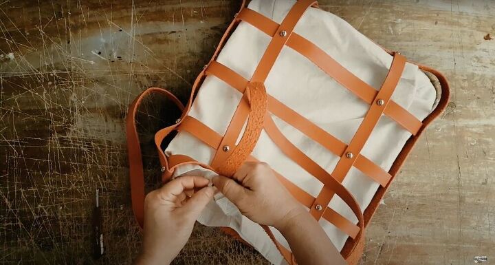 easy no sew diy cage bag, Insert the lining