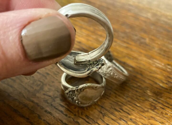 how to diy silver spoon ring