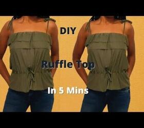 make a ruffle top in just 5 minutes, Trendy ruffle top