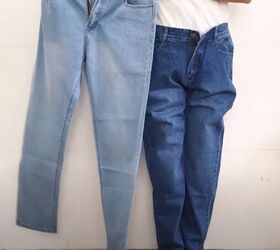 upcycle mens jeans into a stylish denim jacket, Easy DIY denim jacket