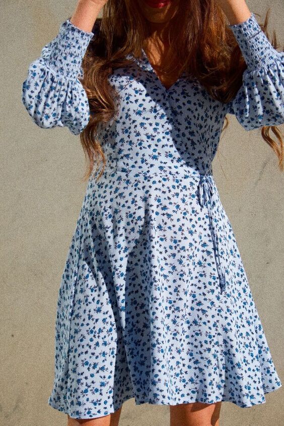 blue floral dress under 25