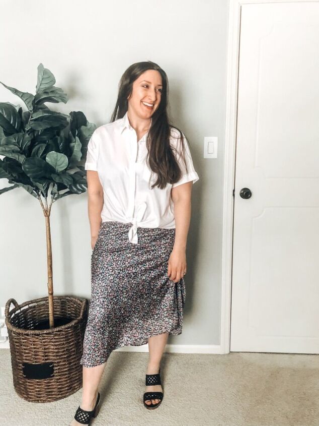 ways to style a floral skirt for spring