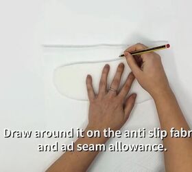 learn how to make a pair of slippers, DIY slippers