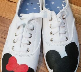 How I Made Plain White Shoes Into Mickey & Minnie Mouse Inspired Kicks