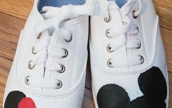 How I Made Plain White Shoes Into Mickey & Minnie Mouse Inspired Kicks
