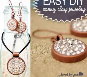 easily make gorgeous epoxy clay crystal jewelry