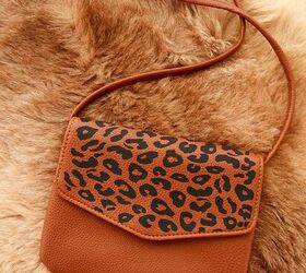 leopard print bag makeover with cricut joy