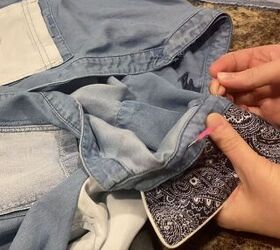 how to make any shirt patchwork with four easy shortcuts, Third Shortcut Replace the Collar