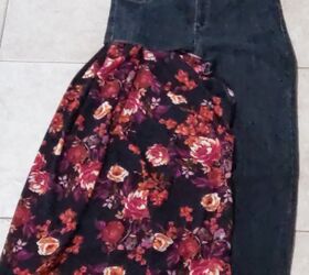 restyle your jeans to an original maxi skirt