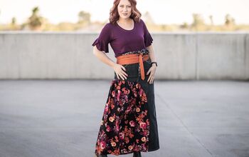 Restyle Your Jeans to an Original Maxi Skirt