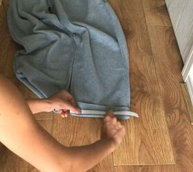diy comfy sweatpants from scratch, Create an elastic channel