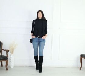 learn how to style a black blouse, Easy black blouse style