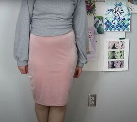 quick and easy diy pencil skirt, DIY pencil skirt