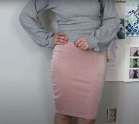 quick and easy diy pencil skirt, DIY pencil skirt tutorial