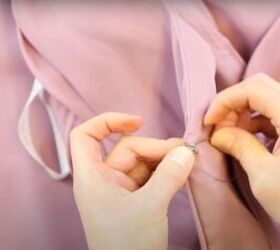 how to insert a hook and eye, Hook and eye closure