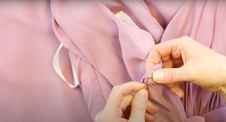 how to insert a hook and eye, Hook and eye sewing