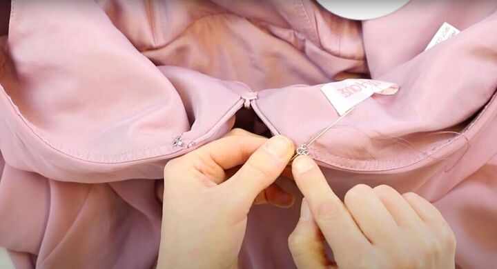 how to insert a hook and eye, How to sew hook and eye