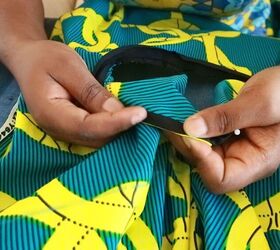 learn how to sew a mesmerizing kaftan dress, Fold the bias tape