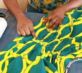 learn how to sew a mesmerizing kaftan dress, Stitch the sides