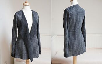 Super Simple Sewing Instructions for Women's Cardigan RAW EDGE