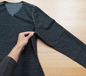 super simple sewing instructions for women s cardigan raw edge patt