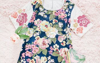 Restyling Exchange 2018 // Hooded Cardigan to New Floral Summer Top