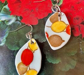 turn your old teacups into amazing one of a kind earrings, Earrings made from teacups