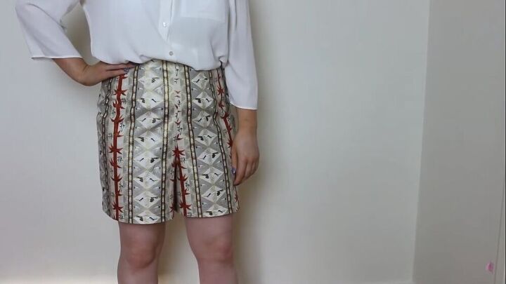 cute and easy diy shorts tutorial for beginners, How to sew DIY shorts