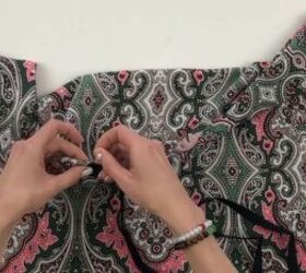 sew an off the shoulder shirt for any occasion, Pin the bias binding