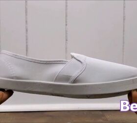 how to hydro dip shoes with spray paint super fun easy tutorial, Plain white canvas shoes