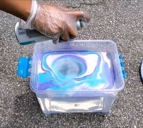 how to hydro dip shoes with spray paint super fun easy tutorial, Hydro dipping shoes with spray paint