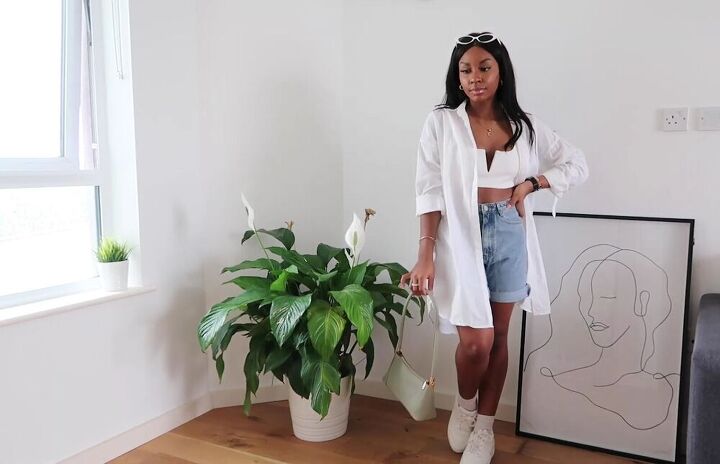 how to style oversized tees and shirts, Styling an oversized shirt
