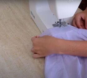 fun thrift flip transform a mens shirt into a cute drawstring top, How to sew a drawstring top