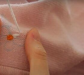 how to upcycle an old zip up into an adorable embroidered sweater, How to embroider a sweater