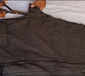 sew a stunning button down skirt from an old pair of pants, Sew a button down skirt
