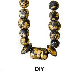 DIY Gold Leaf Necklace
