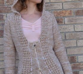 How to Turn a Belted Cardigan Into a Zippered Jacket and Stay Warm