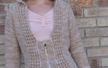 How to Turn a Belted Cardigan Into a Zippered Jacket and Stay Warm