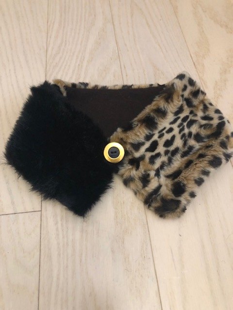 how to make a faux fur collar diy