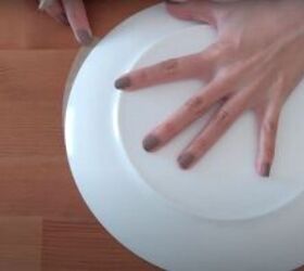 easy diy face mask tutorial, Trace along the edge of a plate