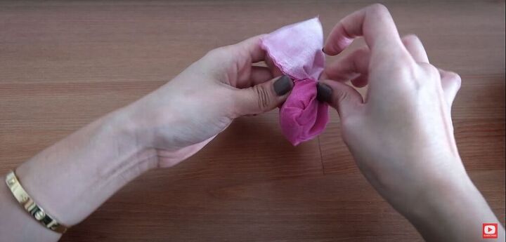 easy diy face mask tutorial, Turn the fabric right side out