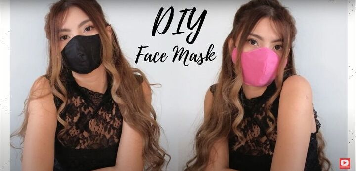 easy diy face mask tutorial, Completed mask
