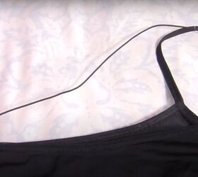 simple womens bodysuit diy, Measure out the straps