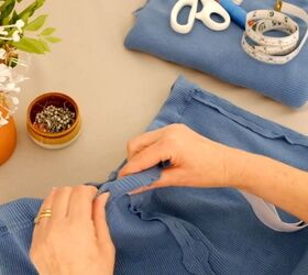 easy sew along loungewear shorts, Feed through the elastic