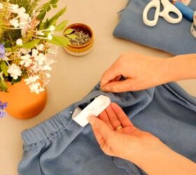 easy sew along loungewear shorts, Sew the ends