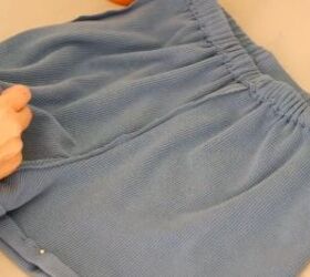 easy sew along loungewear shorts, Hem the dress