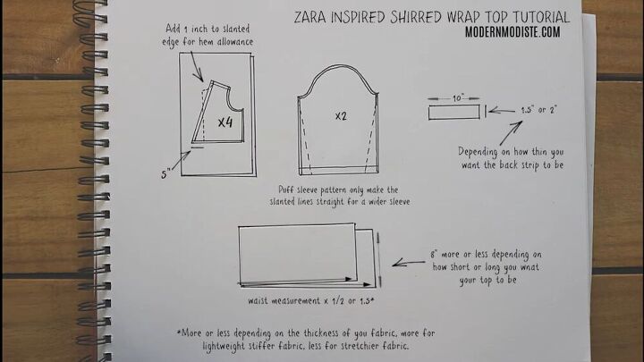 make a zara wrap top in a few simple steps, DIY ZARA wrap top
