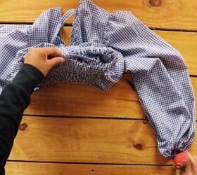 make a zara wrap top in a few simple steps, Attach the waistband to the top